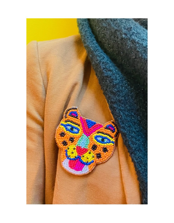 Broche JAGUAR - Orange