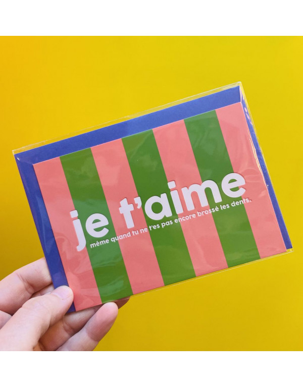 Carte JE T'AIME