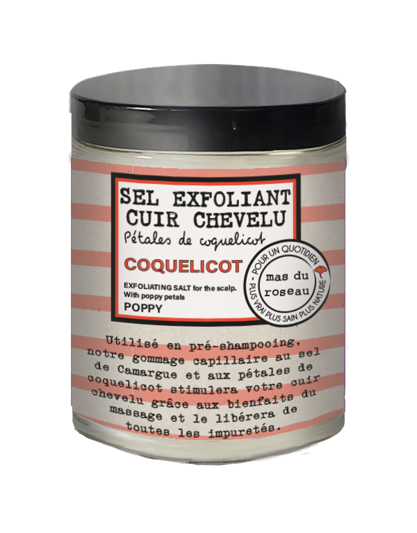 Sel exfoliant cuir chevelu...