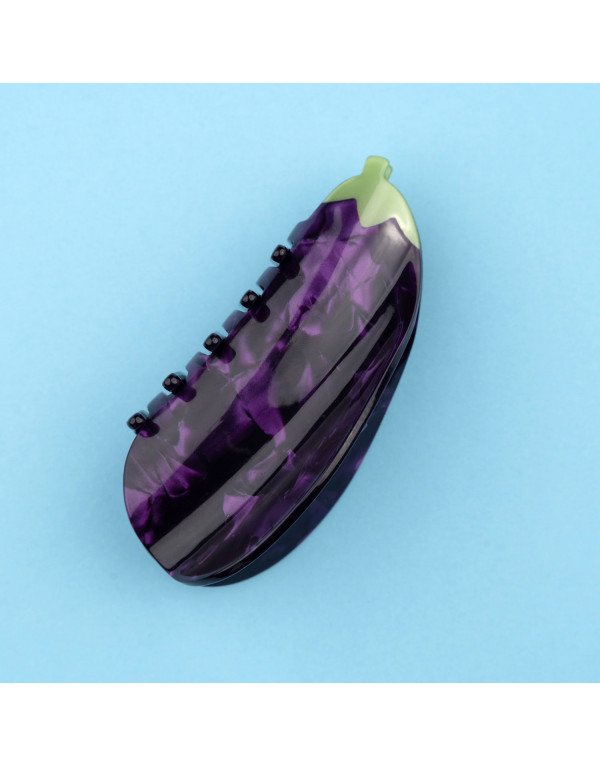 Pince à cheveux AUBERGINE