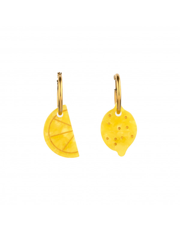 Boucles d'oreille CITRON